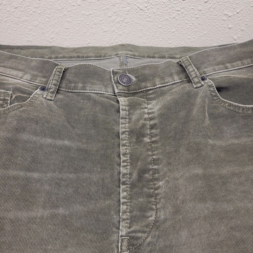 Mens DIESEL D-Macs Straight Corduroy Pants Green 38/32 069XQ Stretch Button Fly - Picture 5 of 9
